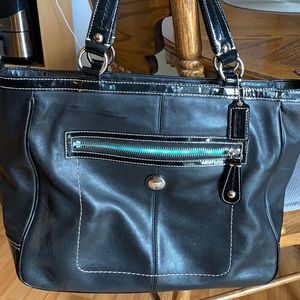 Coach tote -leather